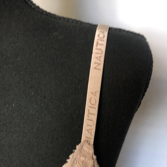 NAUTICA blush colored lace bra. Size Small. Soft padding with adjust straps. - Picture 3 of 7